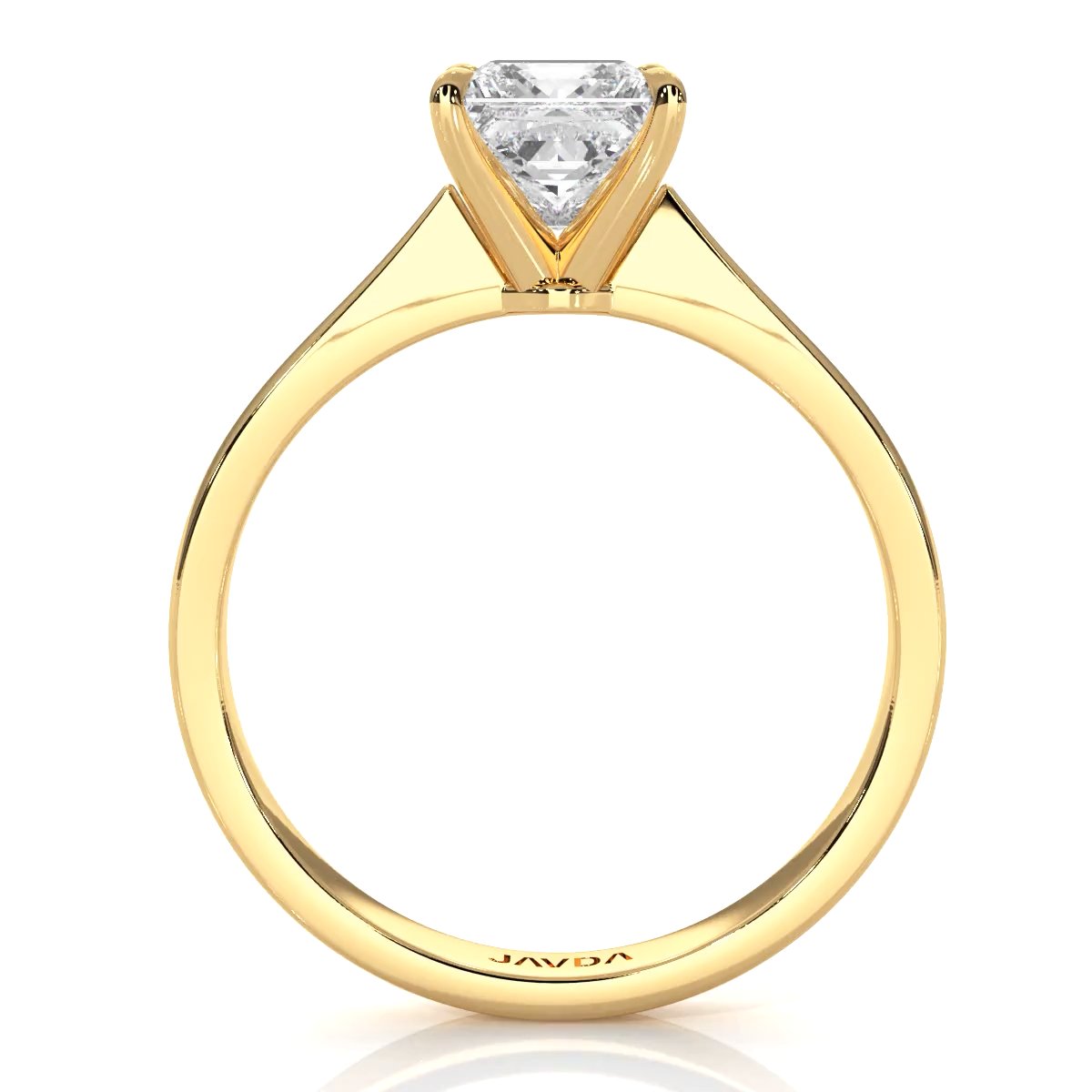 3g Lab Grown Diamond Tapper Solitaire IGI Certified Engagement Ring Setting 2mm 1.00 Ctw.